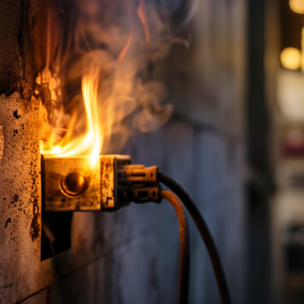 Un détecteur de fumée est installé au plafond au centre d'une pièce, soulignant son importance pour la sécurité.